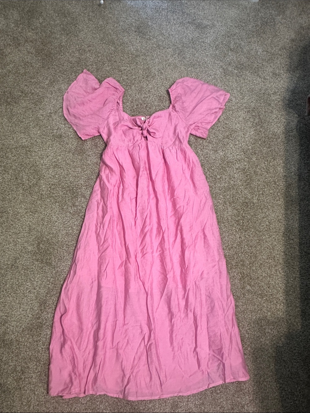 Small pink maternity dress